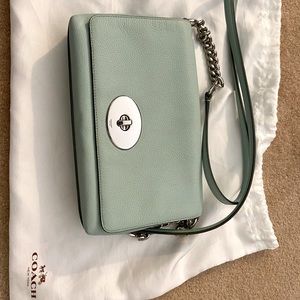 Coach cross body bag light GREEN